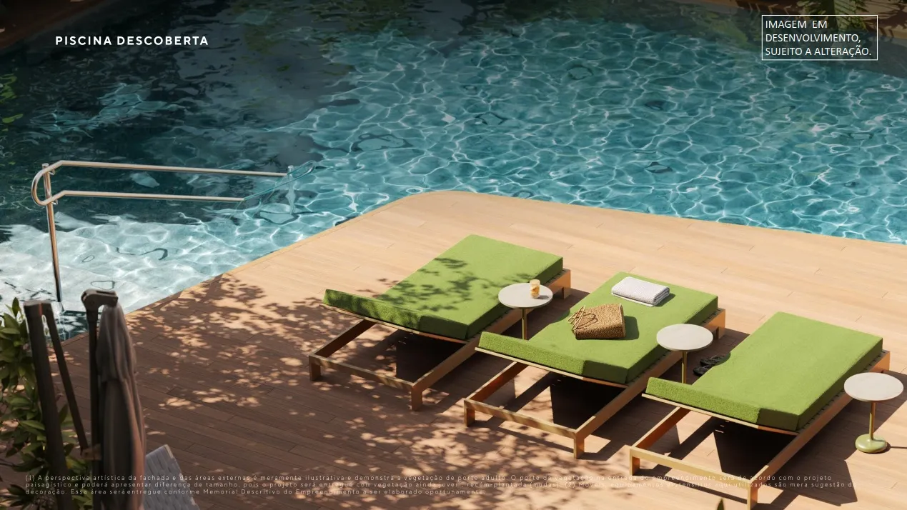 Renato 410 — piscina adulto descoberta com deck e paisagismo Núcleo