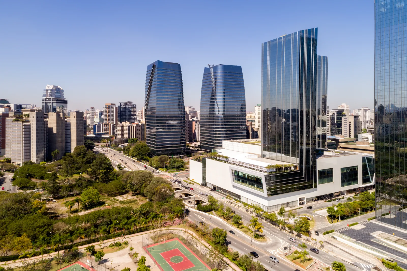 Aerial view of Itaim Bibi — São Paulo, Brazil